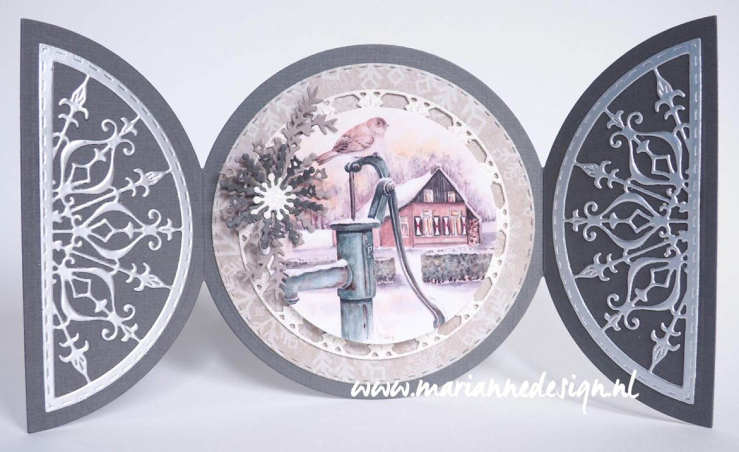 Marianne Design MDLR0620 Anjas Warm Winter Wishes Craftables Die, 67.5 mm x 69mm, 2 Pieces