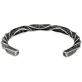 HAQUIL Celtic Twisted Cuff Bangle, Alloy Wristband, Jewelry for Men and Women