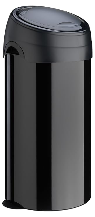 Meliconi 14000553106BD Mülleimer Soft Touch Deluxe, 60 l, Metall, Schwarz