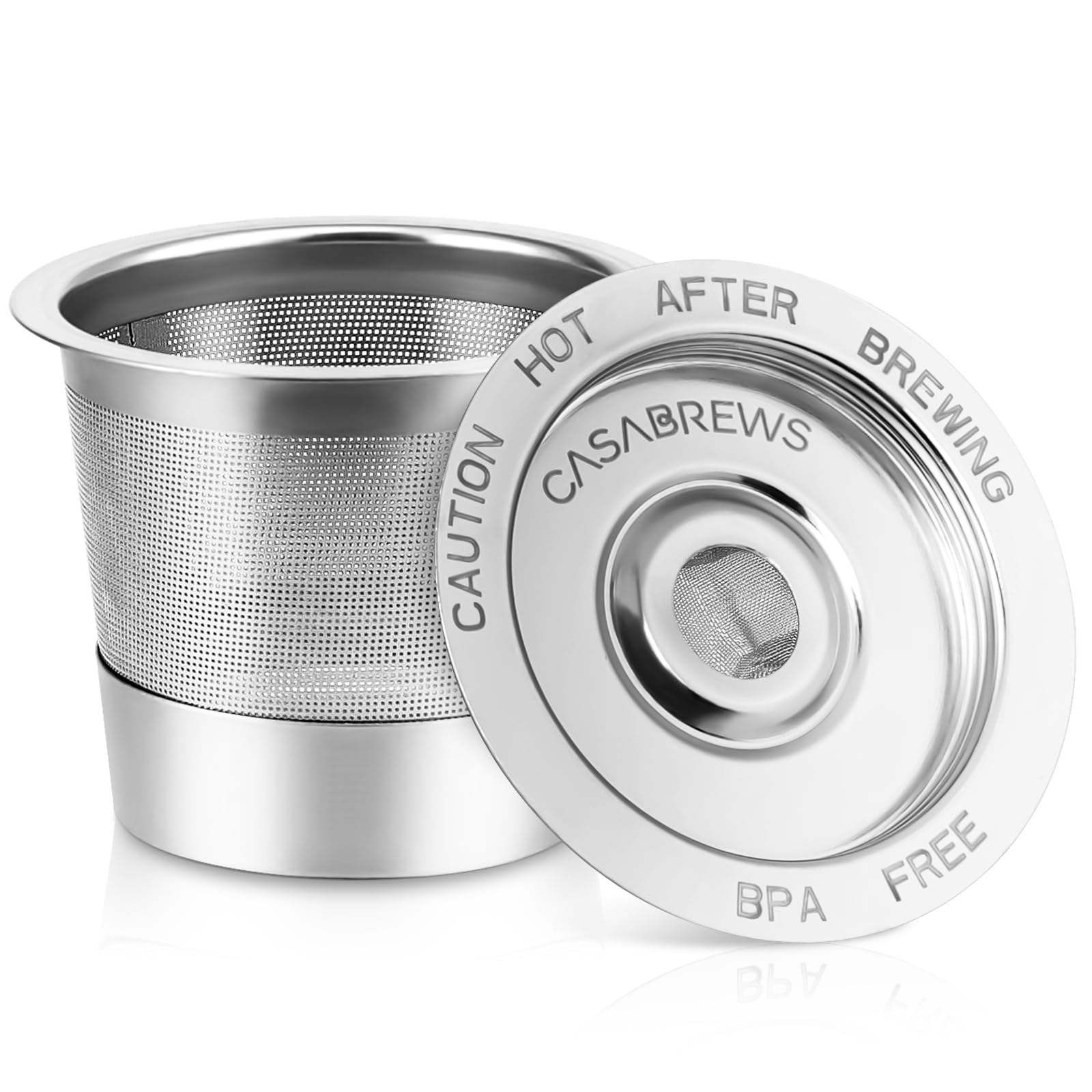 Photo 1 of CASABREWS CASKF01 Reusable K Cups Coffee Pods for Keurig, Universal Stainless Steel Refillable Reusable K Cup Coffee Filters Compatible with Keurig 1.0 Coffee Machines, Eco-Friendly, BPA-Free