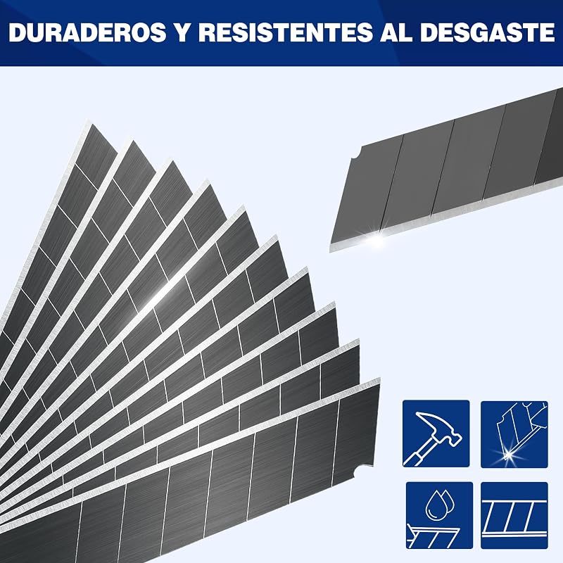 Cúter Profesional, 3 Piezas, con 10 Cuchillas de Recambio