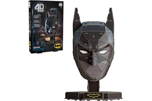 4D Build, DC Batman 3D Model Kit with Stand, Batman Collectibles & Desk Decor, Adult Puzzle, Building Toys, 3D Puzzles for Adults & Teens, 90 Pieces, for Ages 12 & Up