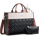 LOVEVOOK Laptop Tote Bag for Women,Waterproof Leather Work Bag for Teacher,Business Office Work Bag Briefcase,Gifts for Women