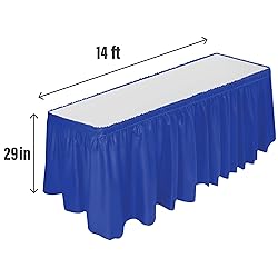 DecorRack 2 Pack Table Skirts, 29 in x 14 ft