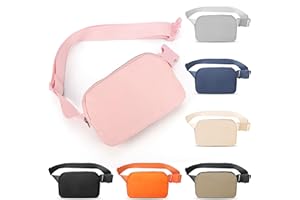 Seadamoo Mini Pink Fanny Pack Crossbody Bags for Women and Men, Waterproof Belt Bag with Adjustable Strap for Traveling Running Hiking Cycling.