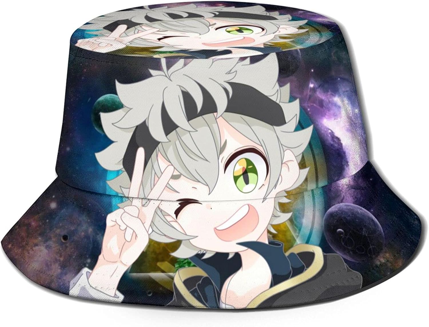 Black Clover Asta Unisex Bucket Hat Bucket Cap Cute Print Lightweight