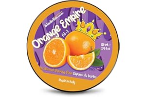 The Goodfellas' Smile, Luxury Shaving Soap, Formulated for Use with A Shaving Brush, Made in Italy (Orange Empire)