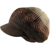 Knitted Cotton Rasta Slouchy Beanie Visor