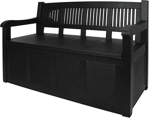 Panchina Da Giardino Con Vano Contenitore Da 280 Litri Amazon It