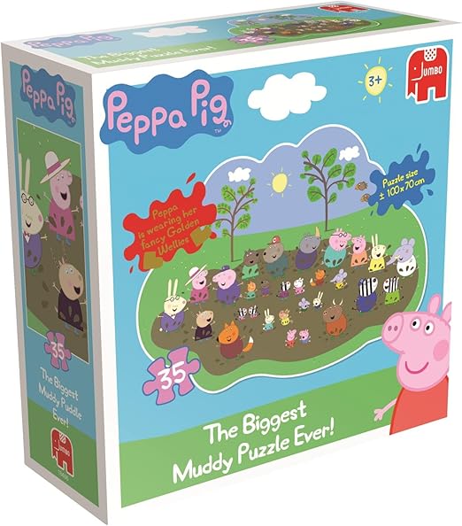 Peppa Pig Giant Muddy Puddle Floor Jigsaw Puzzle Amazon.co.uk Toys