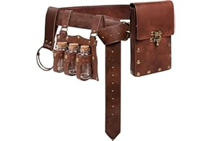 KOTORA Renaissance Costume Accessories Casual Belt Pouch Fanny Pack Potion Bottle Skirt Hike Set Medieval Festival Halloween