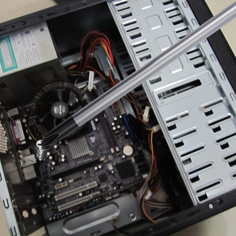 Phillips Screwdriver, abtong 12-Inch Screwdriver Shaft with Magnetic Tip Cross Head Soft-Grip NO.2 Screwdriver