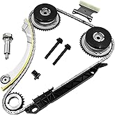 2.4 Ecotec Timing Chain Kit W/VVT Sprocket 9-4201SAVVT1 Compatible with 2011-2017 Chevy Equinox Malibu, GMC Terrain, Buick Ve