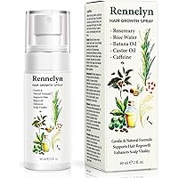 Natural Hair Oil Spray: Rosemary Castor Oil Batana Oil Caffeine with Rice Water Lotion for Nourished and Fuller-Looking Hair