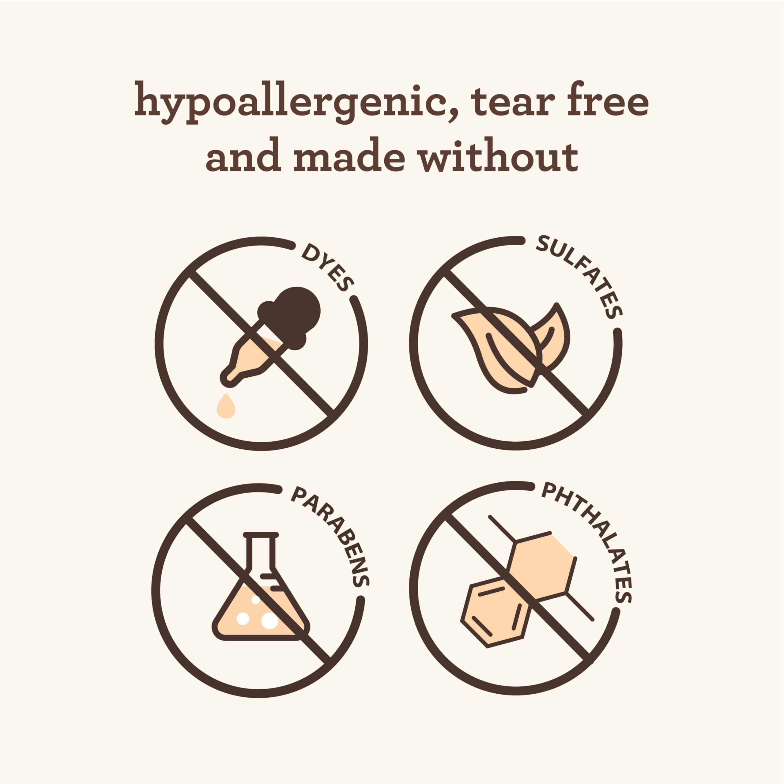 Aveeno Baby Sensitive Skin Bubble Bath with Oat Extract, Gently Cleanses and Leaves Skin Feeling Hydrated, Tear-Free Formula, Hypoallergenic, Paraben-, Phthalate-, Soap- & Dye-Free, 19.2 fl. Oz