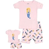 Leveret Shorts Kids & Toddler Pajamas Matching Doll & Girls Pajamas 100% Cotton Owl Pjs Set (2-10 Years) *Fits American Girl