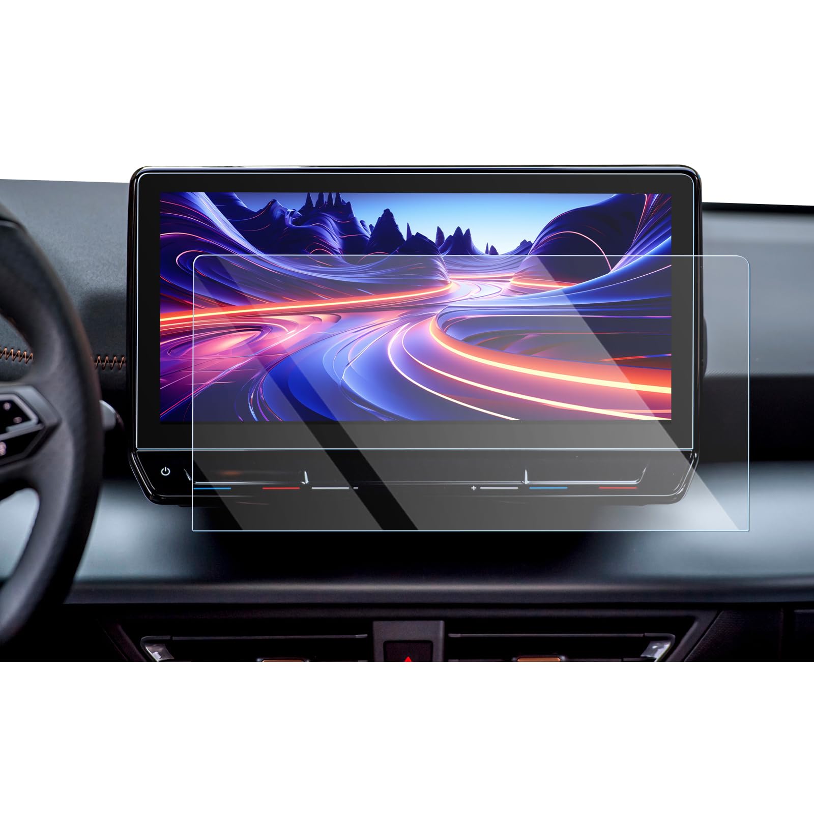 CDEFG Compatible with Cupra Formentor 2021-2023 2024 12 Inch Navigation AR Protective Film Glare Reduction GPS Anti-Reflective Screen Protector Car Navigation Film Formentor 2024 Accessories Pack of 2