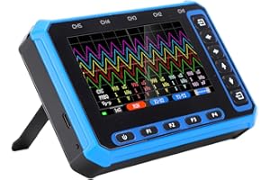 TIKATARER 5 Channel Oscilloscope, 1MHz Bandwidth Portable Oscilloscope, 4.3 Inch IPS Screen with 3MHz Sampling Rate, Ideal fo