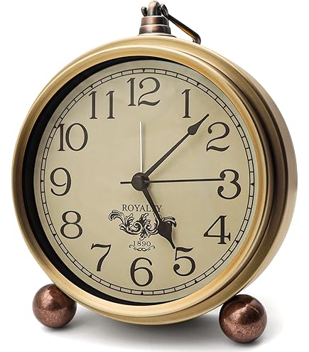 Amazon.com: Arne Jacobsen Table Clock Roman with Alarm
