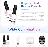 Makartt Gel Top Coat No Wipe 2x10ml Clear Shine Soak Off Cure Needed view 7