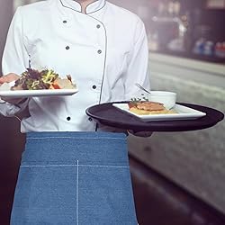 MIKI WELL Denim Apron With 2 Pockets - Waterproof