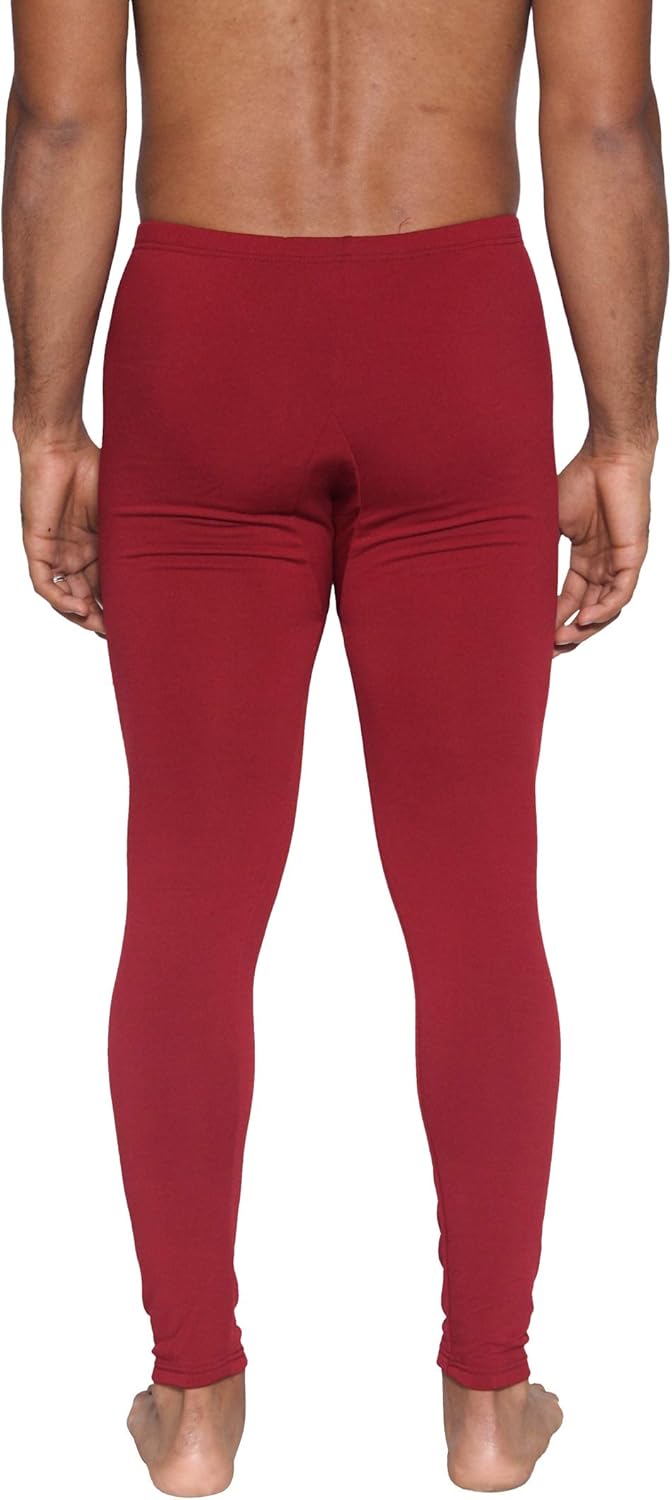 Real Essentials 3 Pack: Men's Thermal Underwear Base Layer Fleece Lined Compression Pants with Functional Fly at  Men’s Clothing store