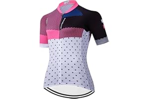 Serijoars Women's Cycling Jersey Women Short Sleeve Road Bicycle Clothing MTB Tops Summer Outdoor Sports Wear