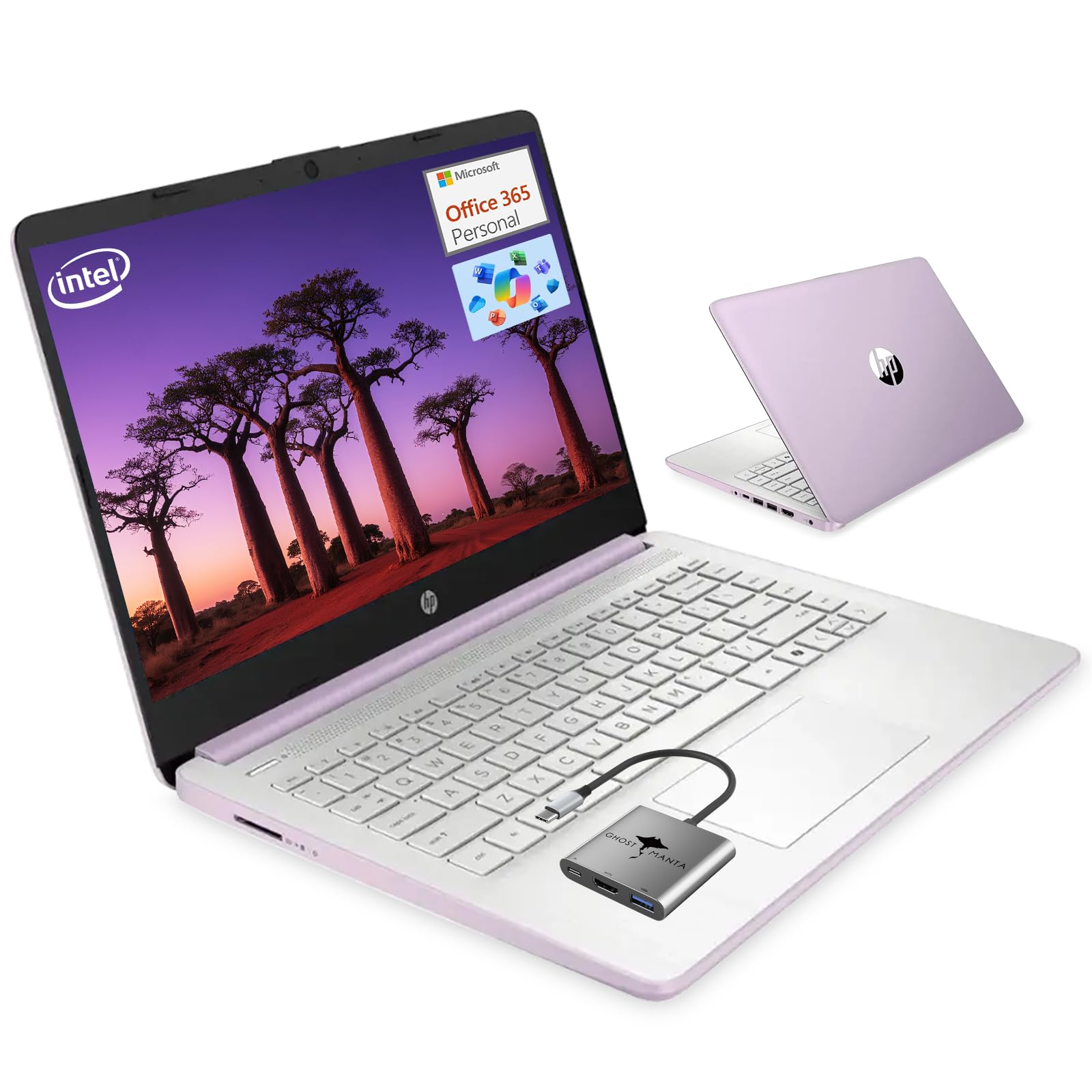 HP 14 Student-Laptop Back to School, Quad-Core