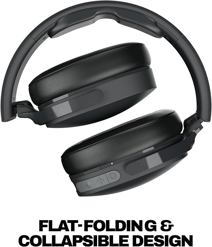 Hesh EVO Cascos Inalámbricos Bluetooth Over-Ear, Aislamiento Acústico, 36 Horas de Autonomía, Diseño Ligero Plegable - Negro