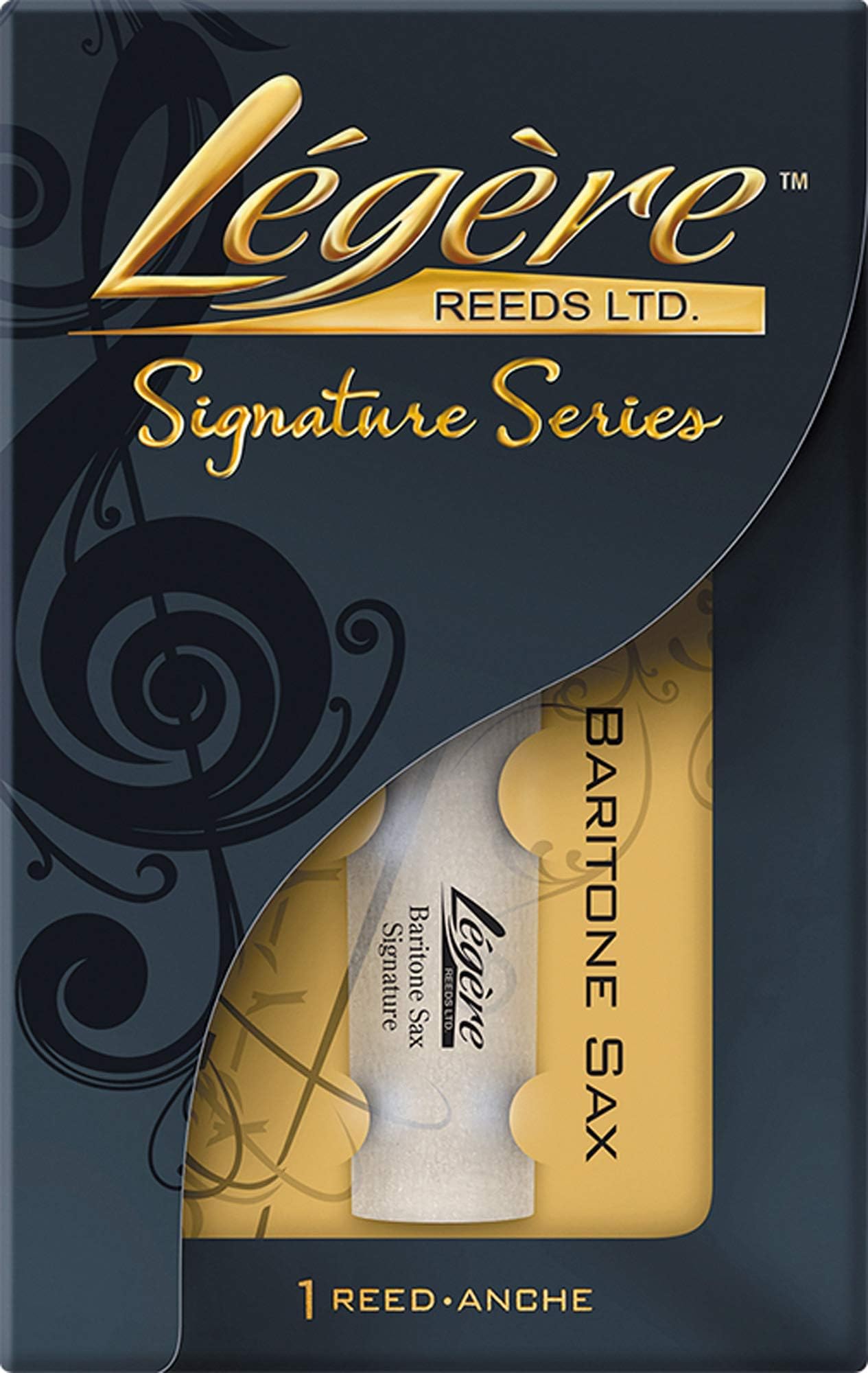 Légère Reeds - Baritone Saxophone Reed, Signature, Strength 3.25 (BSG3.25) - Premium Synthetic Woodwind Reed