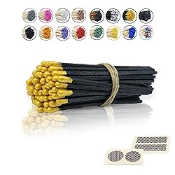 4" Inch Long Wooden Refill Matchsticks with Strike