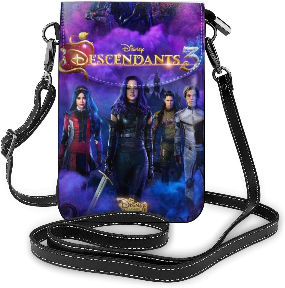 Hbokink Descendants 3 Carlos Lightweight Leather Phone Purse, Small Crossbody Bag Mini Cell Phone Pouch Shoulder Bag