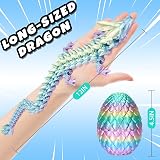 YILCER 12" 3D Printed Dragon Egg Toy Rainbow Color Safe Eco-Friendly Fidget view 6