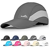 GXCROR Running Hat for Men Women Quick-Dry Baseball Cap UPF50+ with Breathable Mesh, Adjustable Hook & Loop for Outdoor