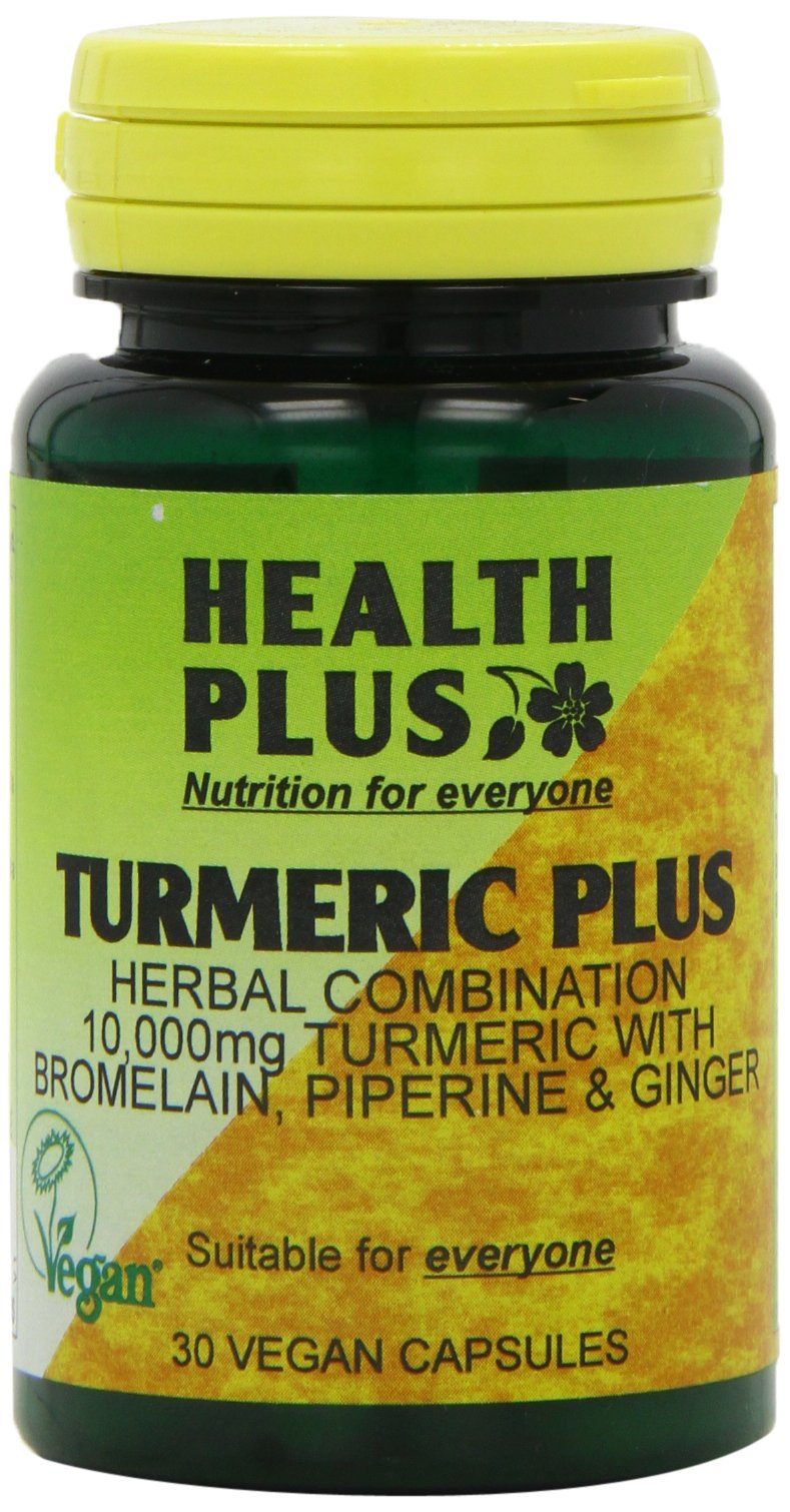 Health Plus HP638 Turmeric Plus Joint and Digestive Plant Supplement - 30 Capsules
