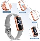 WOOZ Fitbit Luxe Screen Protector Soft TPU Case Bumper All-Around Cover (4 view 4