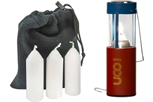 UCO Original Candle Lantern Value Pack with 3 Candles and Storage Bag, Original Size, Powder Coated, Terra Firma