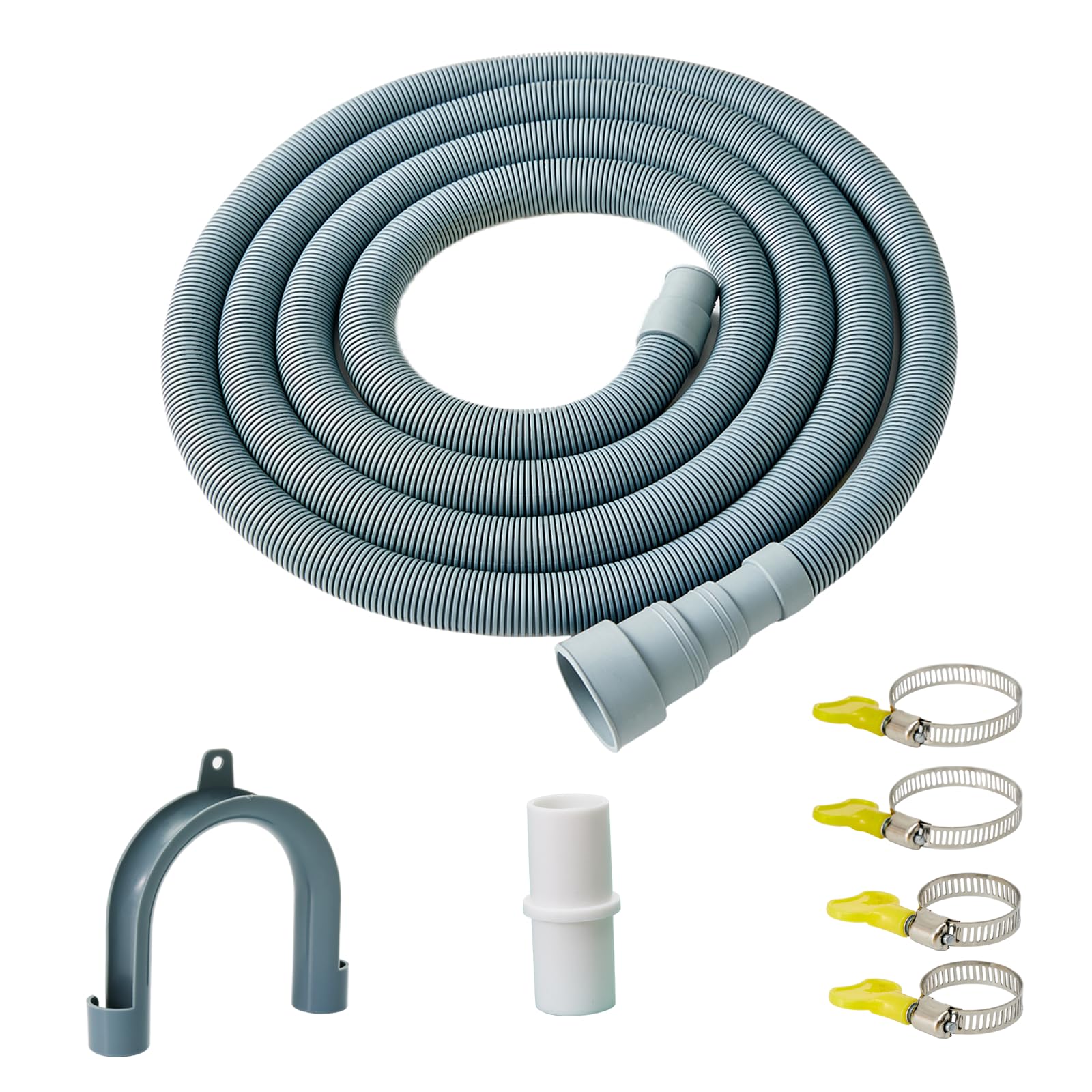 Photo 1 of Marekineko Universal Washing Machine Drain Hose Extension Kit - 10FT Dishwasher Drain Hose - washer Drain Hose, manguera para lavadora