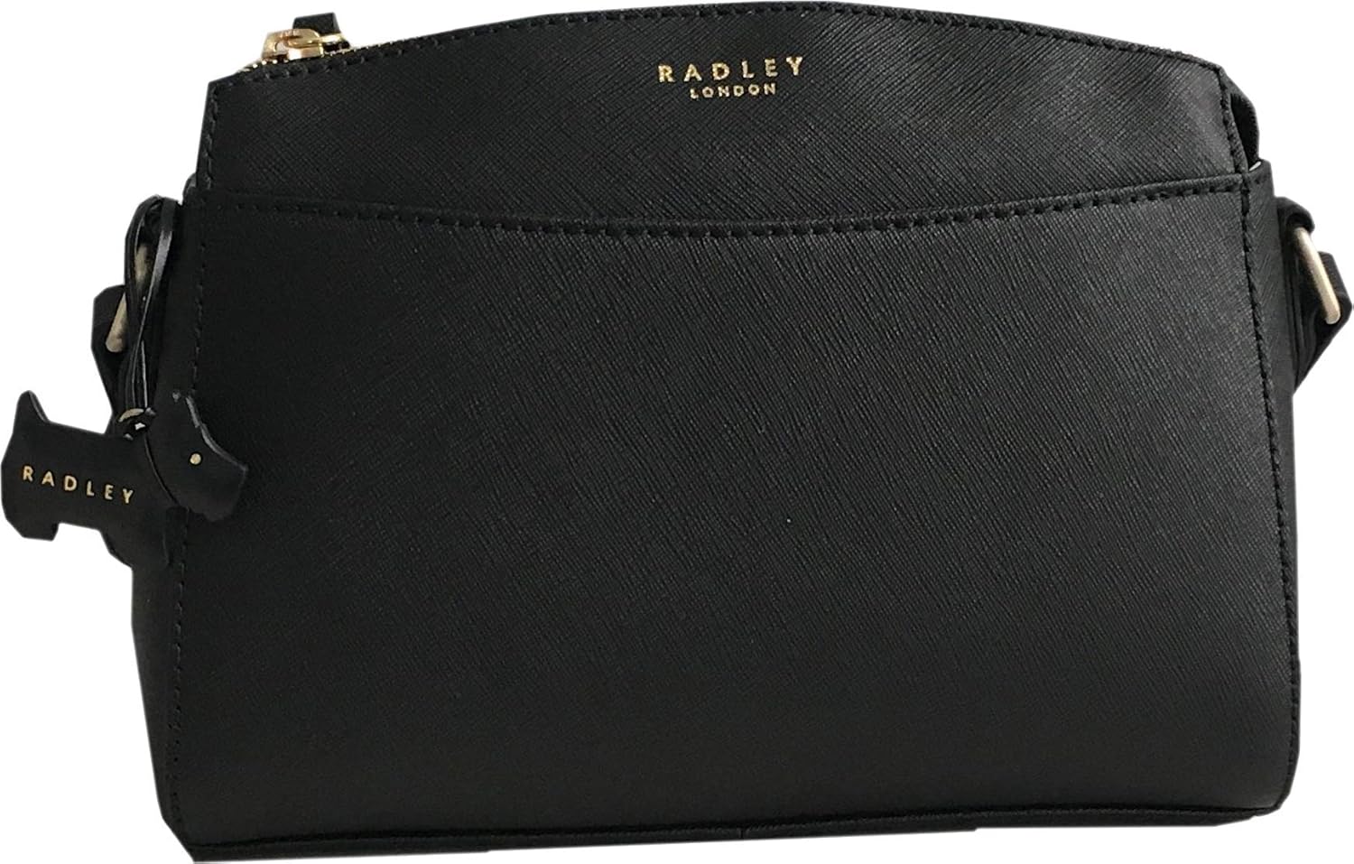 Radley Sandham Small Crossbody Saffiano Leather Bag in Black RRP £164