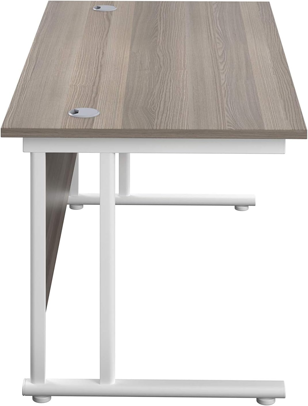 Office Hippo Heavy Duty Rectangular Cantilever Office Desk, Home Office Desk, Office Table, Integrated Cable Ports - Image 4