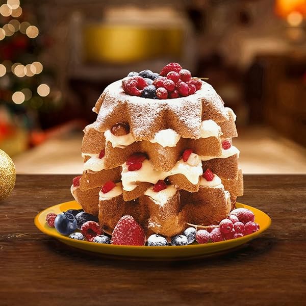 BAUDUCCO PANDORO – LIGHT AND MOIST SPECIALTY CAKE, NO CANDIED FRUITS, IDEAL FOR DESSERT – 17.5 OZ