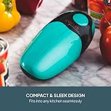 Cooks Professional Electric Can Opener One Touch Teal Black view 5
