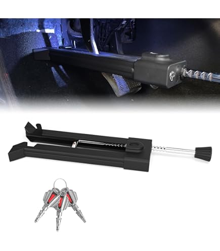 Anti-theft Car Brake Pedal Lock Security With Keys Stainless Steel - View #4