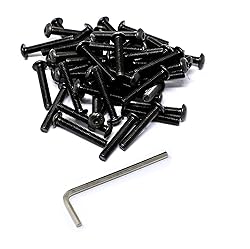 iexcell 50 Pcs M5 x 30 Thread Pitch 0.8 mm Alloy