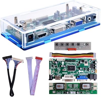 owootecc NT68676 LCD Controller Board Kit HDMI VGA DVI Audio Case 17" 19"