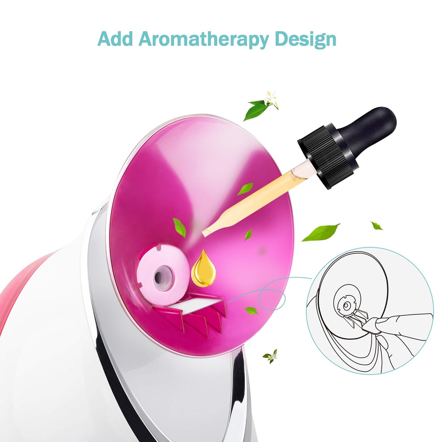 EZBASICS Facial Steamer-Nano Ionic Face Steamer for Home Facial, Unclogs Pores, Warm Mist Humidifier Atomizer, Humidifier Moisturizing Face Spa Steamer, Bonus Stainless Steel Skin Kit: Beauty