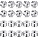Stainless Steel Earring Backs 20pcs Silver Flat Earrings Back for Stud Screw On Earrings Back Replacements for Women Men Earrings Studs Dainty Push Pin Cartilage Earring