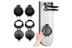 Yeanifeana 4 Pack Proof Deadbolt Cover for Kids, Deadbolt Child Lock, Child Proof Deadbolt Cover & Door Knob Protector, Child