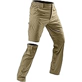 Mens Zip Off Convertible Hiking Pants Lightweight Tactical Quick Dry Cargo Work Water-Resistant Fishing Safari Outdoor Pant