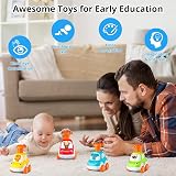 lerrbo 4pc Animal Car Toys for Toddlers 1-2 Years Old, Baby Pull Back Cars, 1st view 6